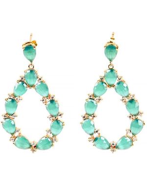 Addicted Tacita Dangle Earrings - Blue