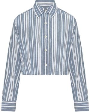 Nudea The Cropped Shirt - Blue