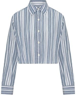Nudea The Cropped Shirt - Blue