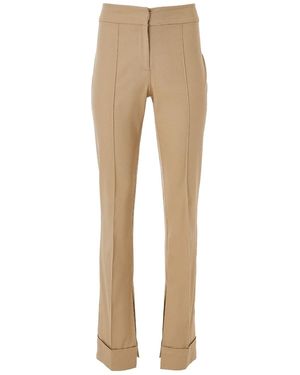 Lita Couture High Rise Trousers - Natural