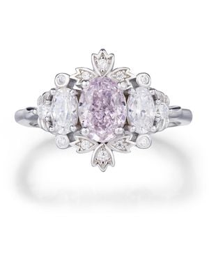 Azura Jewelry New York Lilyshade Morganite Ring Vermeil - White
