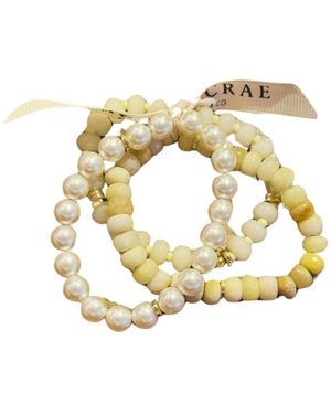 MacRae & Co Neutrals Mixed Rock Bracelet - Metallic