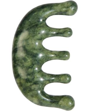 seree Jade Stone Comb - Green