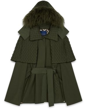 Amanda Thompson Couture Nephele Rain Cape - Green