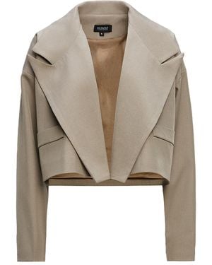 BLUZAT Neutrals Cropped Blazer - Natural