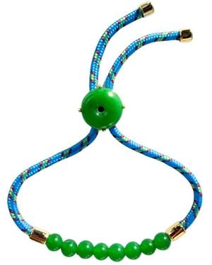 seree Paracord Jade Slider Bracelet - Green