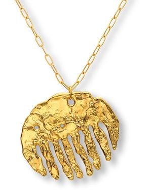 EVA REMENYI Simon Radvan X Comb Necklace - Metallic