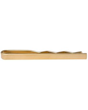 Edge Only Tie Bar 18Ct Vermeil - Metallic