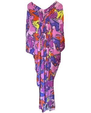 Any Old Iron Runaway Printed Kaftan - Purple
