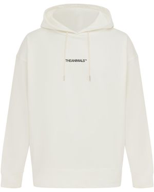Theanimals Hooded Logo Sweatshirt - White