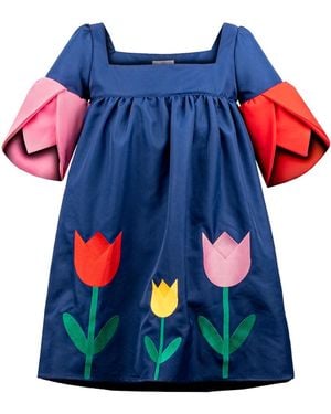 GUILLAUME ALEXANDRE Emma Dress - Blue