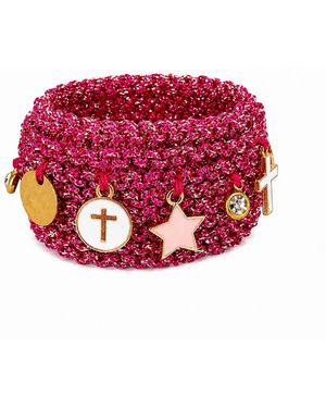 Hilo De Mar Fuchsia & Bracelet - Red