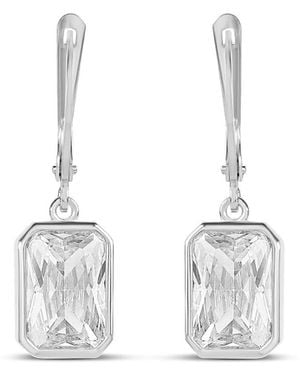 SHYMI Victorian Style Fancy Shape Drop Earrings - White