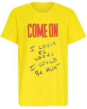 Come on ' / T-Shirt - Yellow