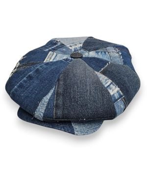 Mister Miller - Master Hatter Leigh Francis X Mister Miller Oversized Bakerboy Cap - Blue