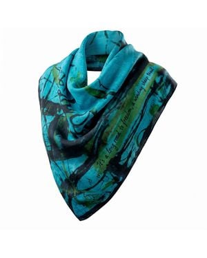 Saniya Khan Long Road To Freedom Scarf - Blue