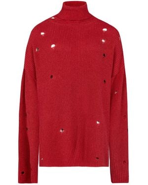 Pcfg Your Itch High Neck Sweat - Red