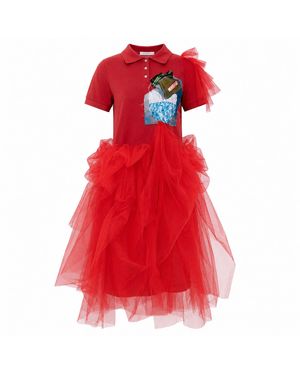 Miro Misljen Polo Dress - Red
