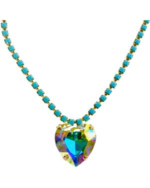 The Pink Reef Heart Of The Ocean Necklace - Blue