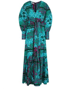 Ohema Ohene Victoria Split Leg Maxi Dress - Blue