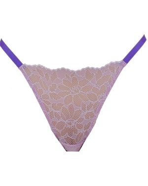 Noblesse Oblige Pop Lace String - Purple