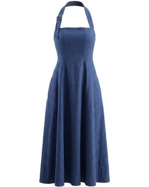 Yumi Kim Komiki Linen Dress - Blue