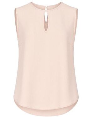 Conquista Keyhole Detail Sleeveless Top - Pink