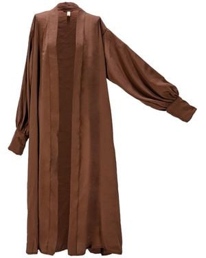 Ceva Cu Dichis Show Dress Ibiza Chocolate Vegan Silk - Brown