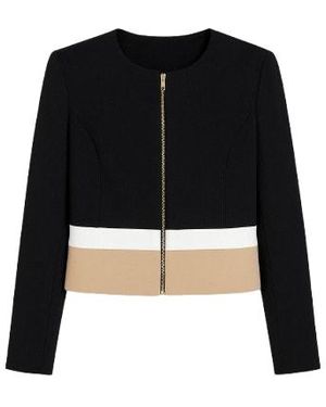 Conquista Panel Detail Jacket - Black