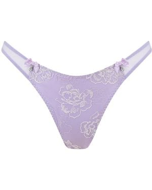 Scarlett Gasque Petunia Lace Knicker - Purple
