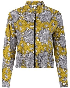 IN OUR NAME Lico Floral Printed Cotton Bomber - Green