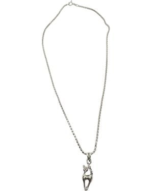 Tg-Jewellery by Tamara Gervasio Sterling Cat Pendant Necklace – Lost Wax Cast Handmade Pendant - Metallic