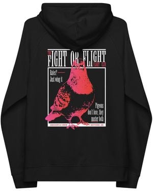 Anchor and Crew Eight Fight Or Flight Club Editions Organic Cotton Hoodie - Black
