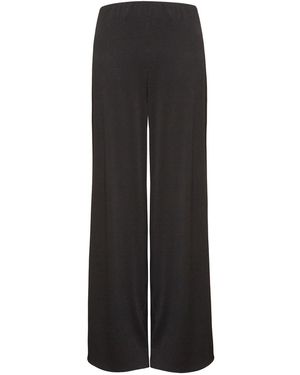 Audrey Vallens Palazzo Rib Trousers - Black