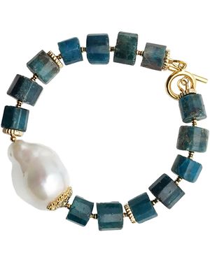 Farra Apatite & Baroque Bracelet - Blue