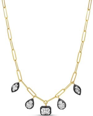 SHYMI Mix Shape On A Paperclip Necklace - Metallic