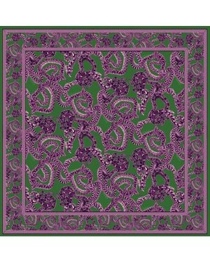 Monzlapur New York Small Silk Snake Scarf - Purple