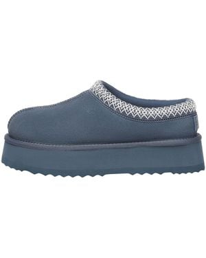 EverAu Australia Wonga Leather Slippers - Blue