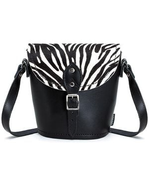 Zatchels Handmade Leather Barrel Bag - Black