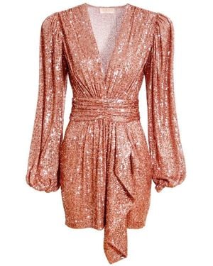AGGI by HALEWSKI Anastasia Apricot Brandy Dress - Multicolor