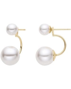 Lisa&Co. Earrings Pearl Anchor Xl - Metallic