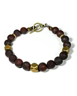 Rachel Nathan Narrow Tiger Iron Bracelet - Multicolour