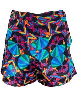 Any Old Iron Skull Shorts - Blue