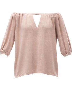 Maison Bogomil Off Shoulder Blouse - Pink
