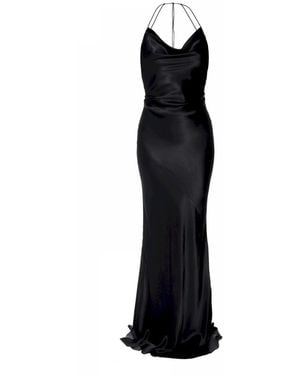 AGGI by HALEWSKI Melanie Maxi Slip Dress - Black