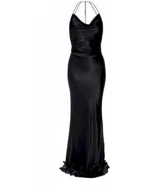 AGGI by HALEWSKI Melanie Maxi Slip Dress - Black