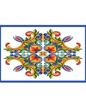 DHARA SHETH DUBAI Majolica Mosaic Resort Sarong - Blue