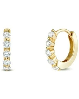 Dinny Hall Shuga Mini Lab-Grown Diamond Huggie Hoops - Metallic
