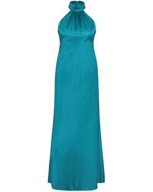 Monique Singh Silk Dress - Blue