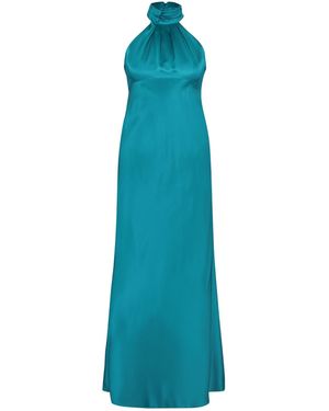 Monique Singh Silk Dress - Blue